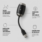 Lámpara LED Flexible con Proyección USB