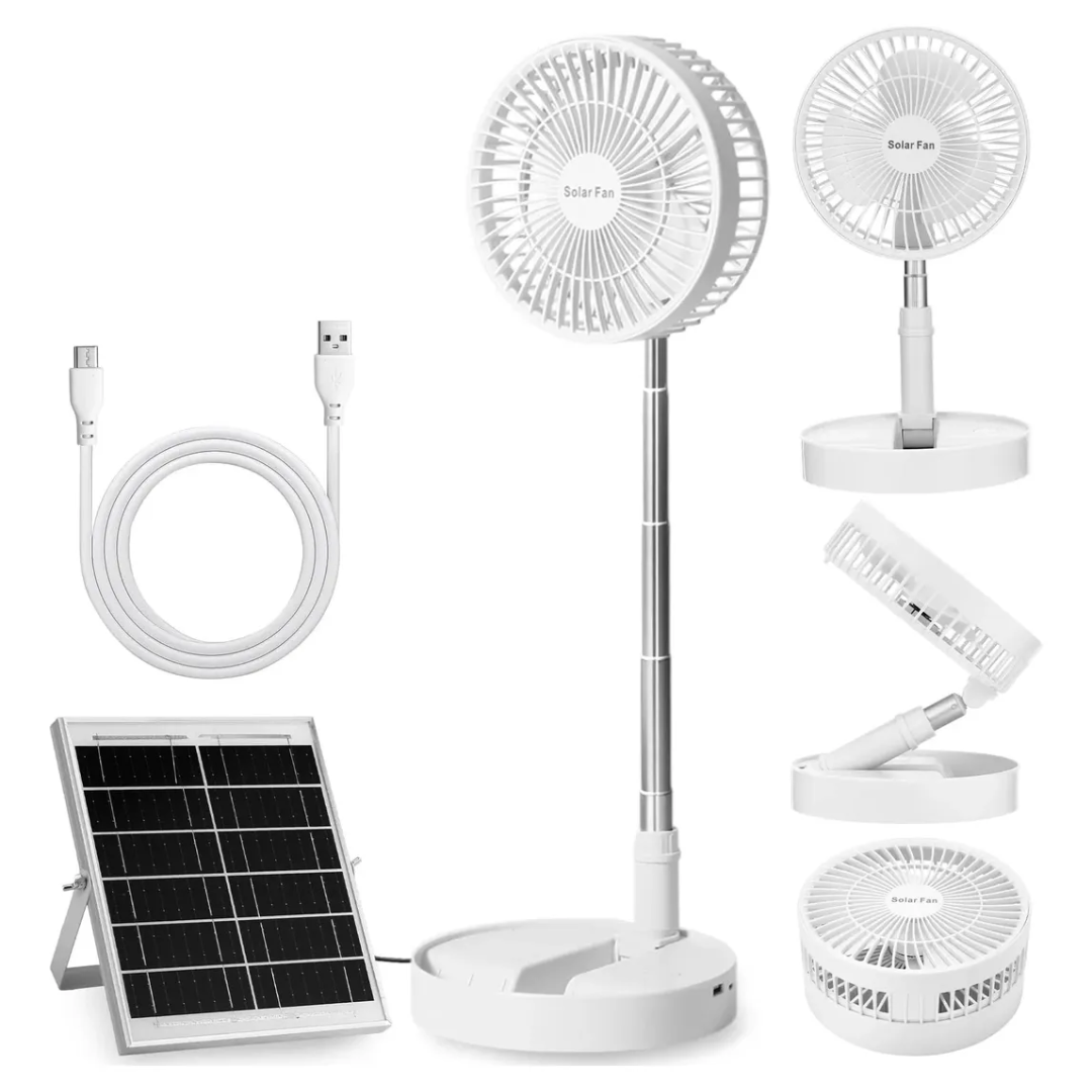 Ventilador Solar Plegable Con panel